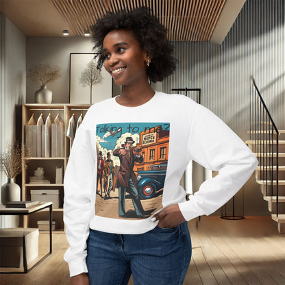 "Vintage Gangster Vibes" Crewneck Sweatshirt – Ultimate Softness & Sustainable Style