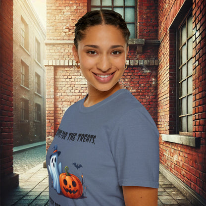 Come for the Treats, Stay for the Tricks Halloween T-Shirt