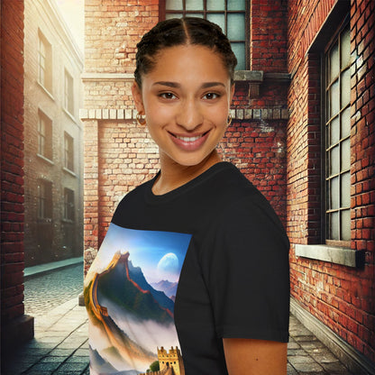 "Majestic Walls of History" Unisex Soft-Style T-Shirt