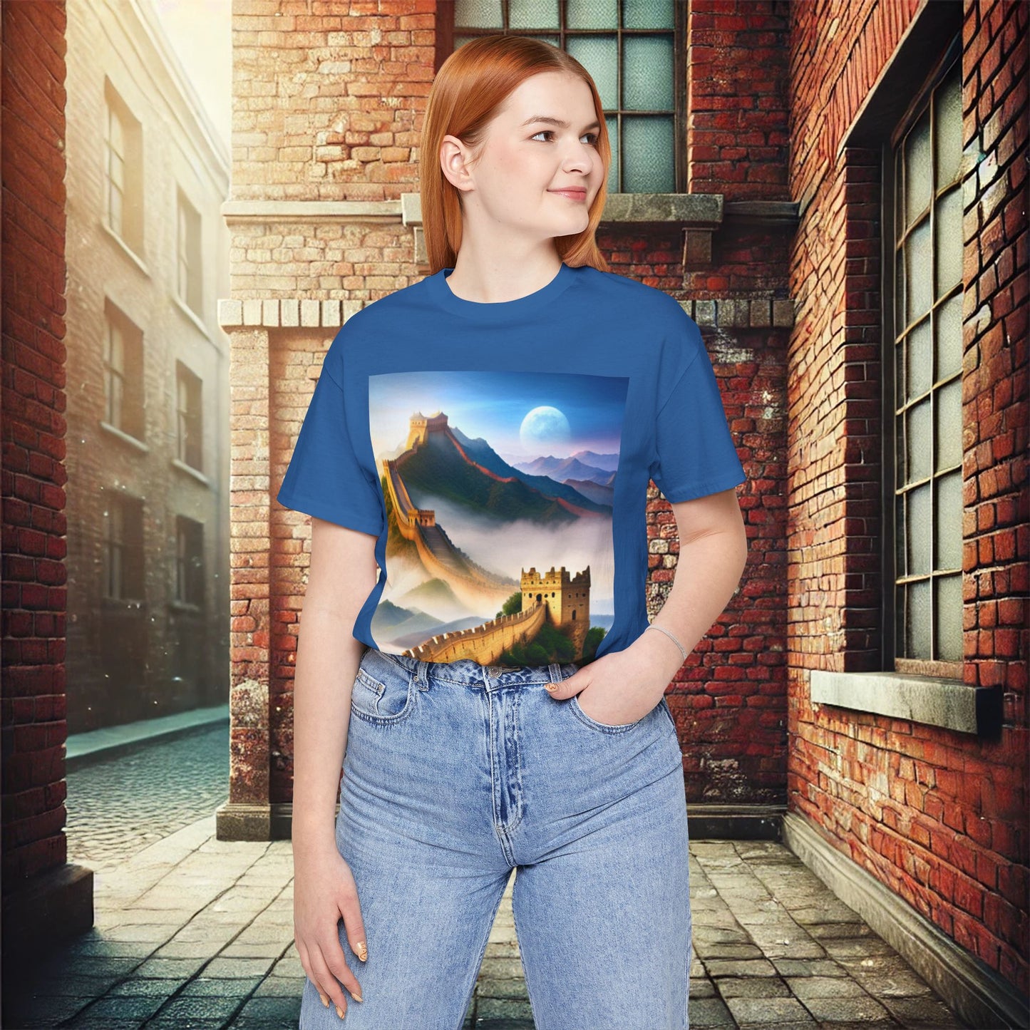 "Majestic Walls of History" Unisex Jersey Short Sleeve T-Shirt