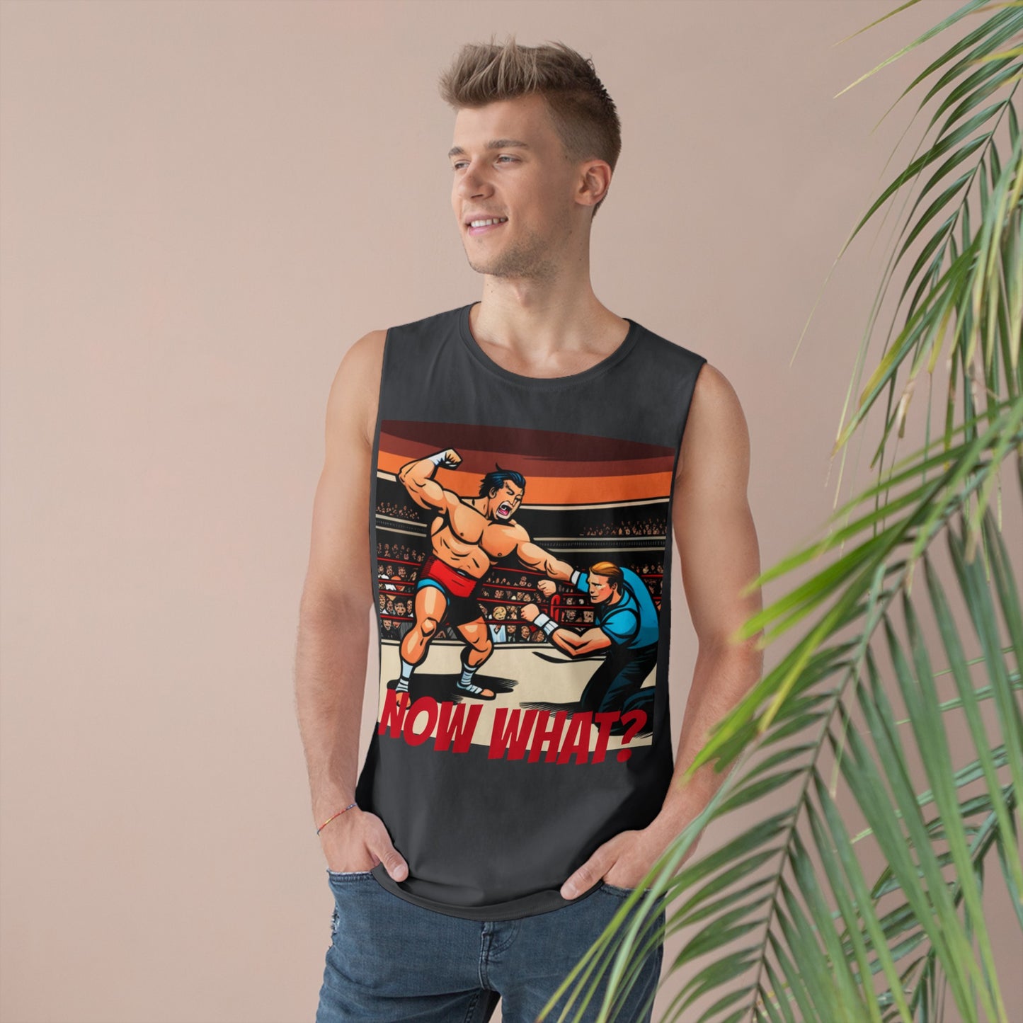 Wrestling NOW WHAT? Unisex Barnard Tank