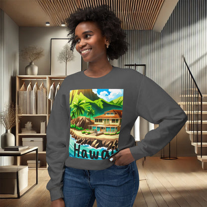 Tropical Paradise Unisex Crewneck Sweatshirt – Ultimate Softness & Sustainable Style