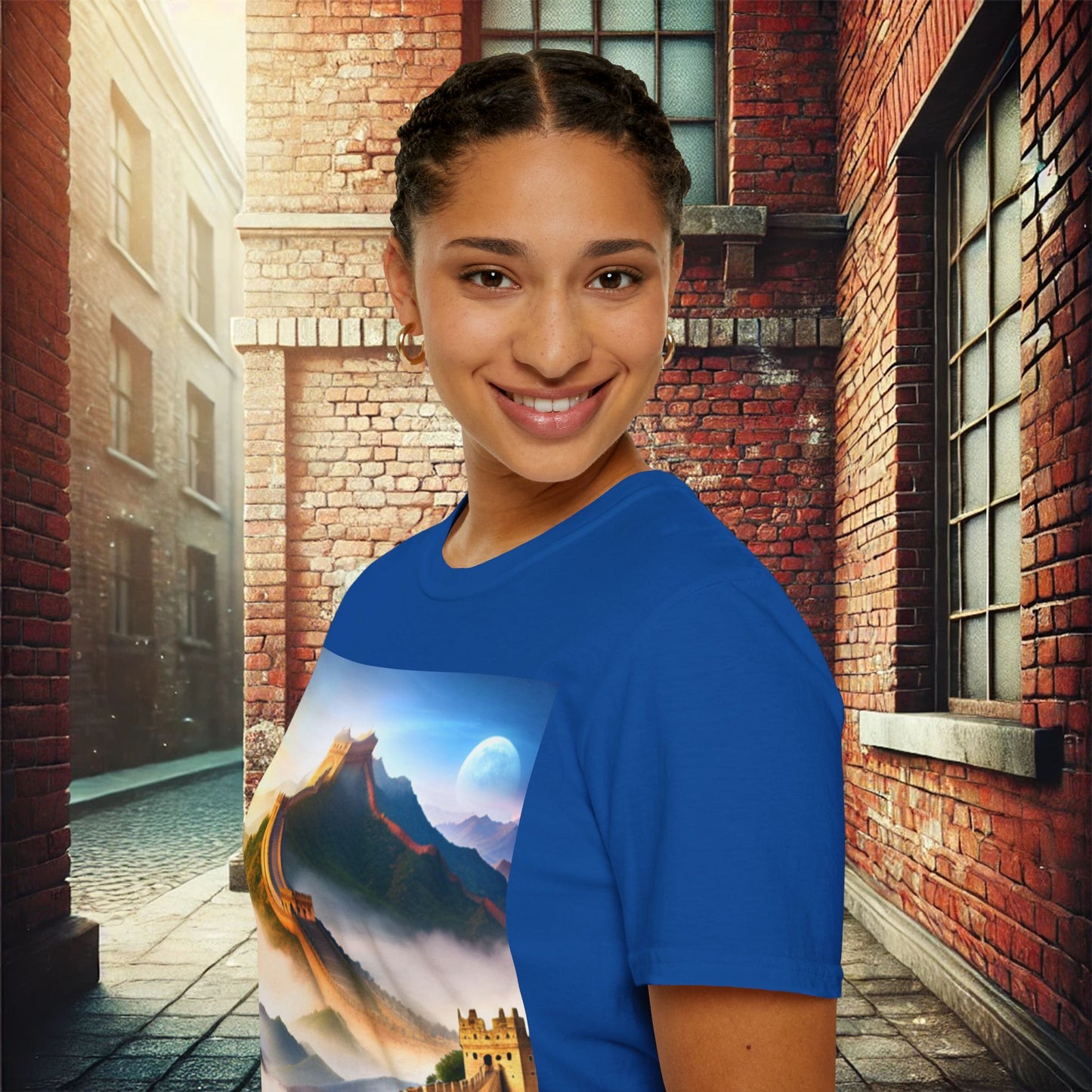 "Majestic Walls of History" Unisex Soft-Style T-Shirt