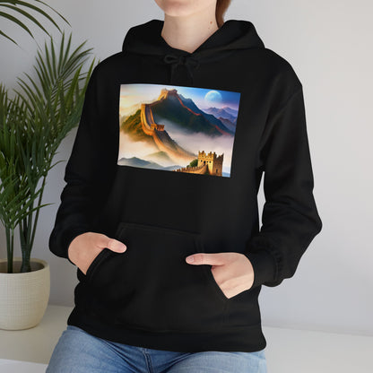 "Majestic Walls of History" Unisex Heavy Blend Hoodie – Perfect for Cold Days