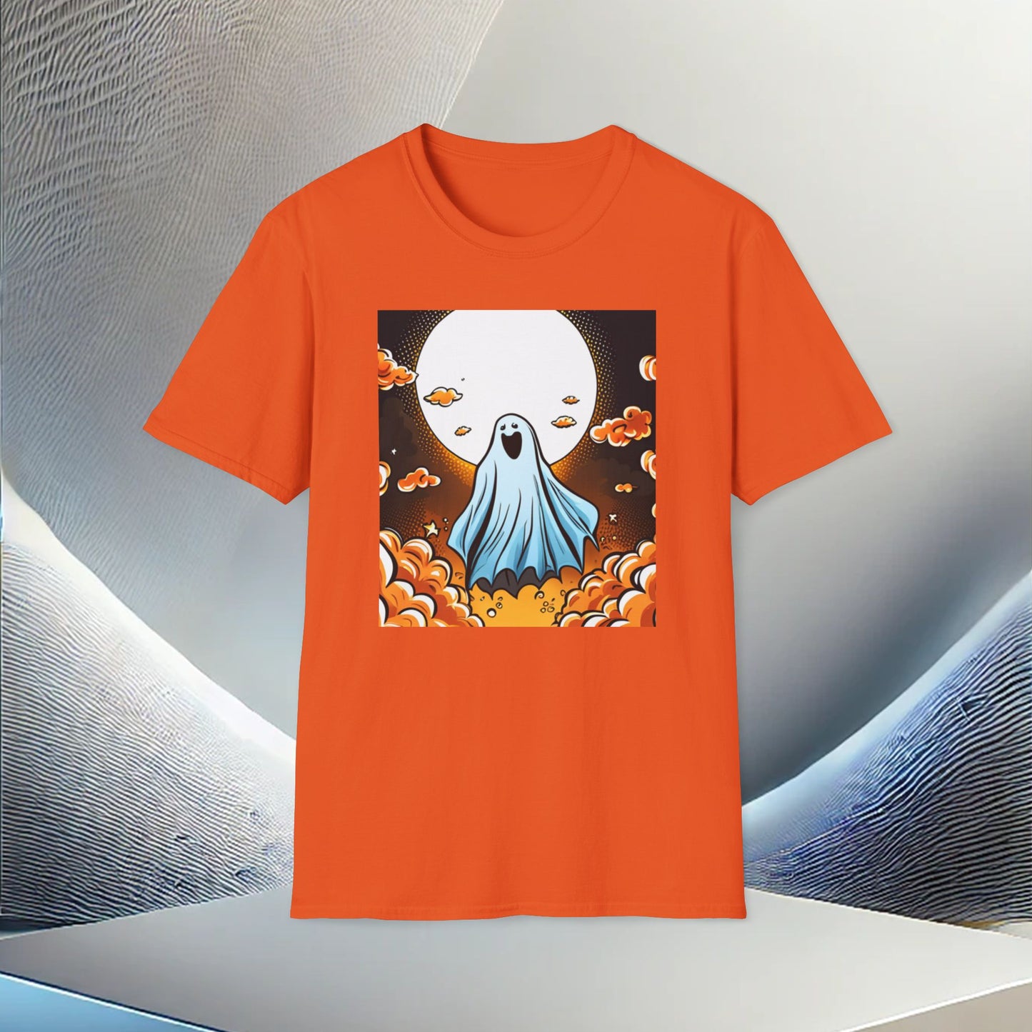 Ghostly Glow Unisex T-Shirt – Hauntingly Fun and Cozy