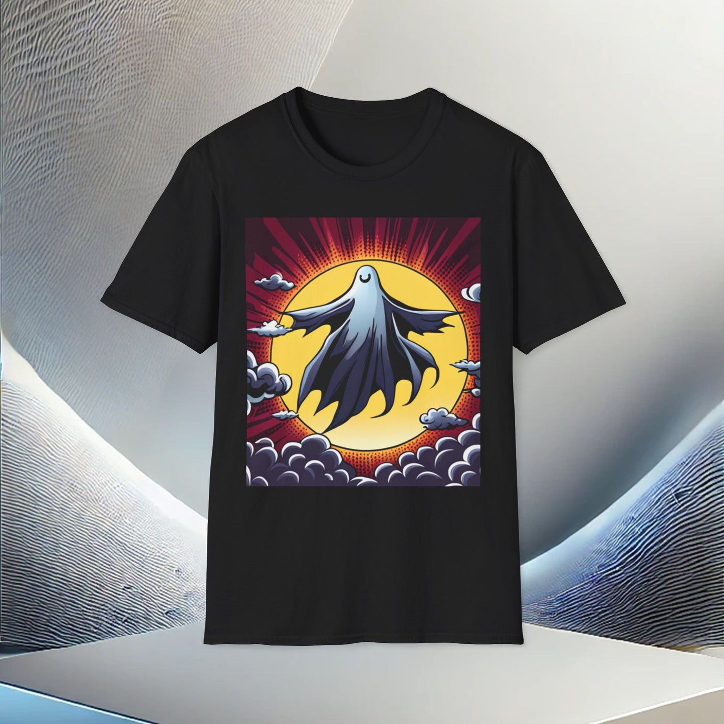 Midnight Phantom Unisex T-Shirt – Ghostly Aura for Every Occasion