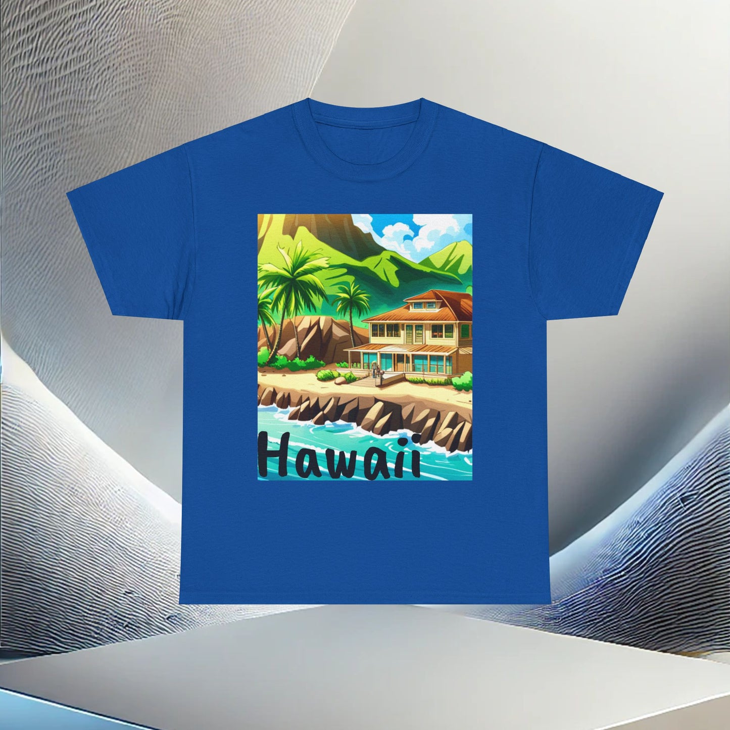 Camiseta de algodón pesado unisex de Hawaii 