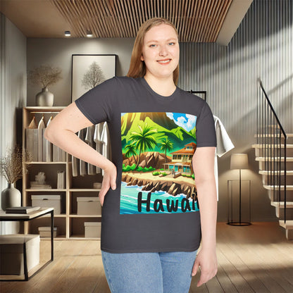 Tropical Paradise Unisex Soft-Style T-Shirt