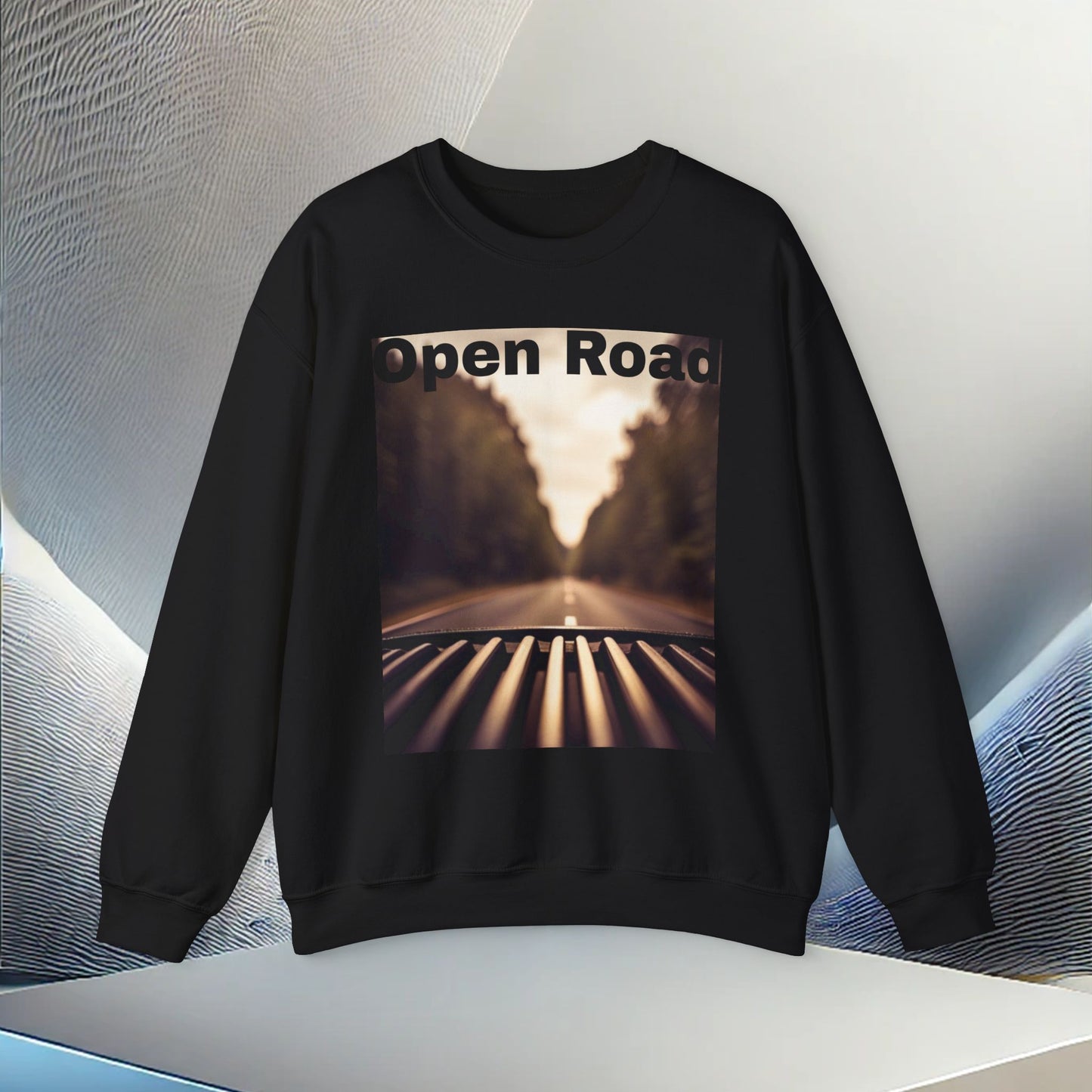 Open Road Adventure Unisex Heavy Blend Crewneck Sweatshirt – Cozy Comfort for Colder Months