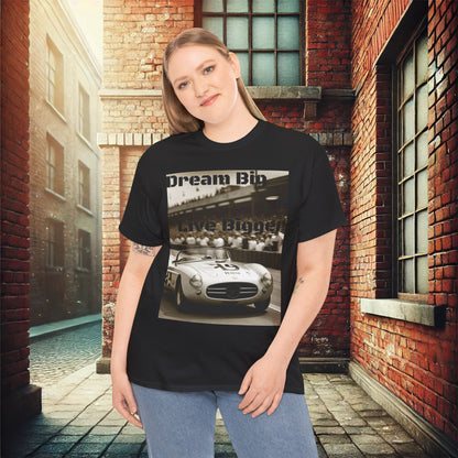 "Dream Big, Live Bigger" Vintage Racing Unisex Heavy Cotton T-Shirt