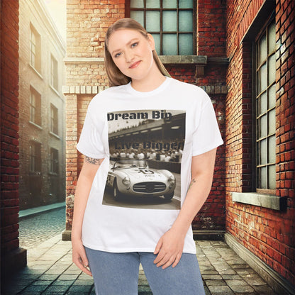 "Dream Big, Live Bigger" Vintage Racing Unisex Heavy Cotton T-Shirt