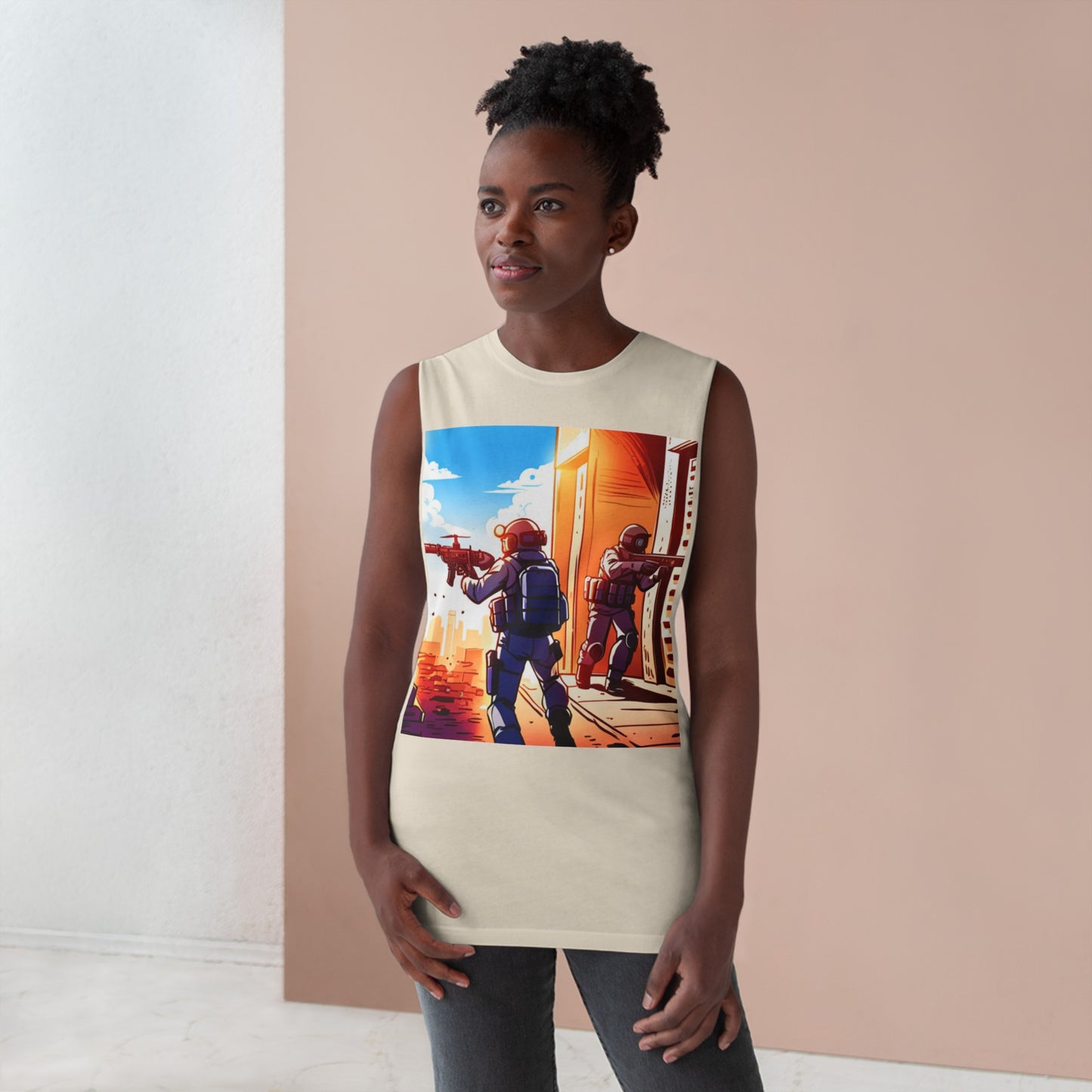 Anime Swat Team Unisex Barnard Tank