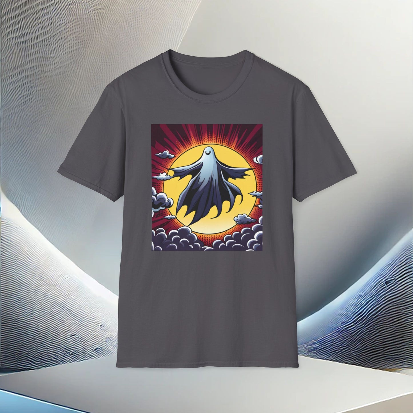 Midnight Phantom Unisex T-Shirt – Ghostly Aura for Every Occasion