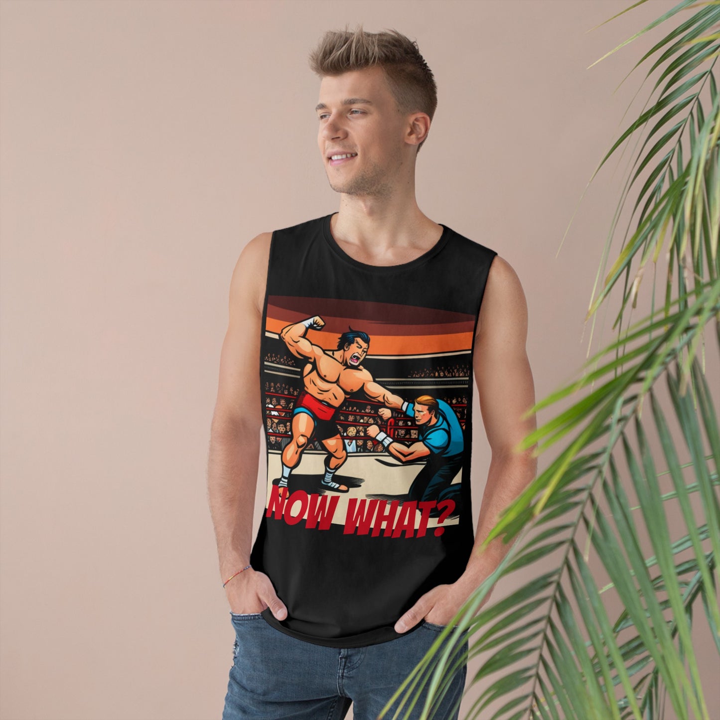 Wrestling NOW WHAT? Unisex Barnard Tank