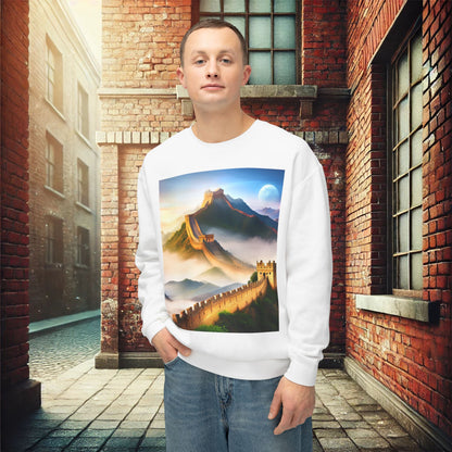 "Majestic Walls of History" Crewneck Sweatshirt – Ultimate Softness & Sustainable Style