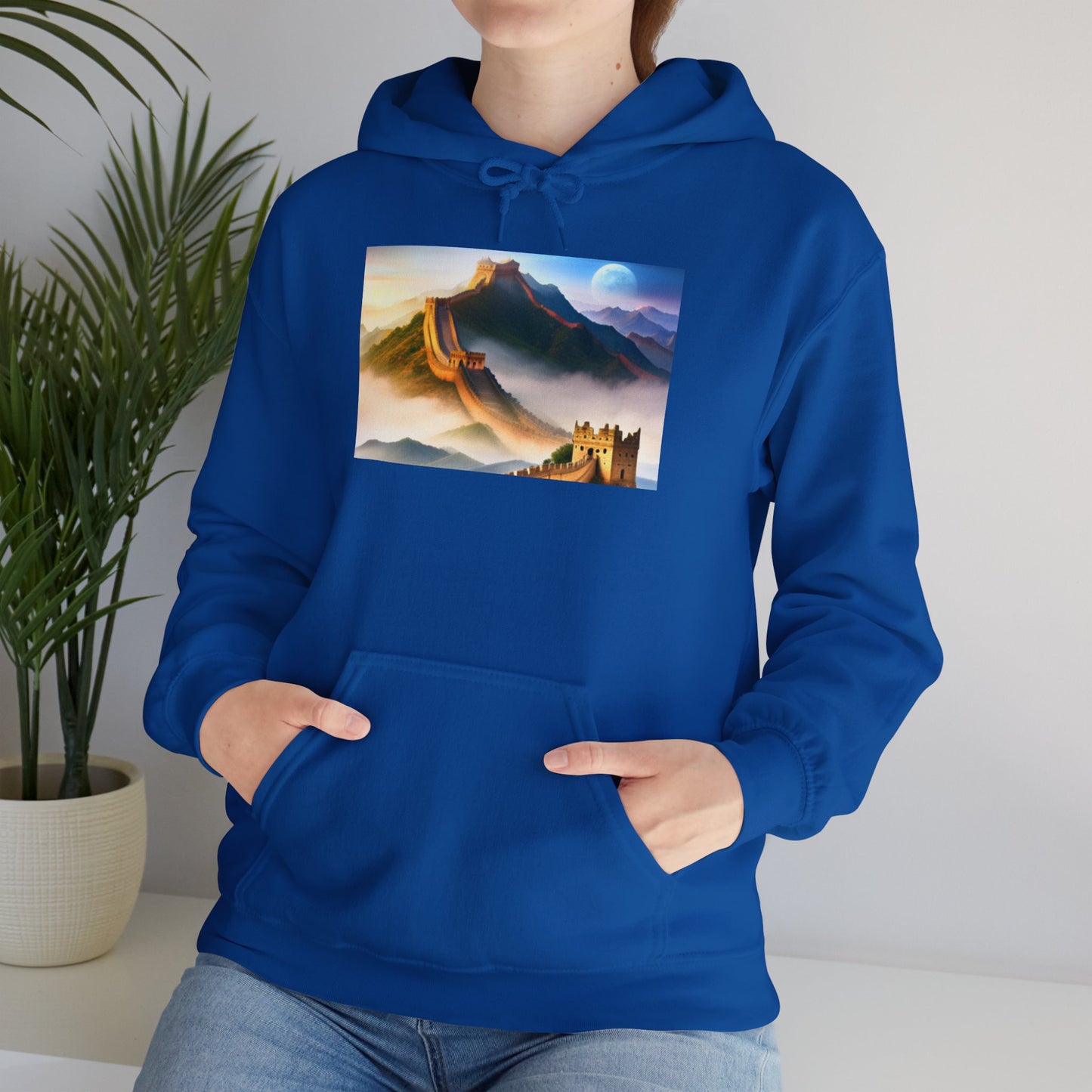 "Majestic Walls of History" Unisex Heavy Blend Hoodie – Perfect for Cold Days