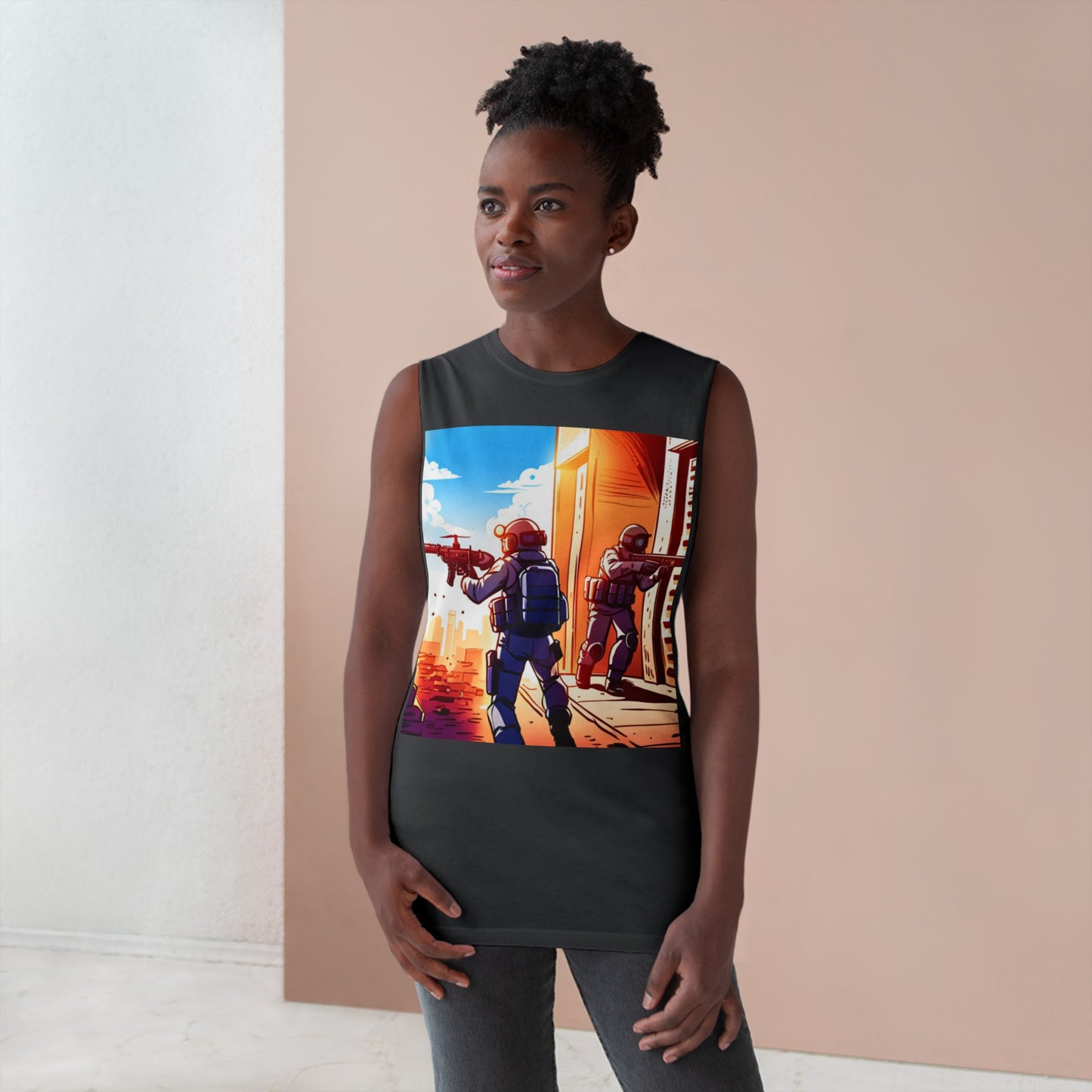 Anime Swat Team Unisex Barnard Tank