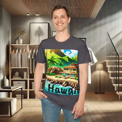 Tropical Paradise Unisex Soft-Style T-Shirt