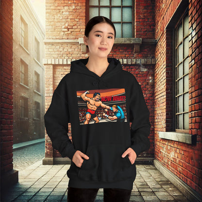 "Now What?" Wrestling Champion Unisex Heavy Blend Hoodie – Perfect for Cold Days