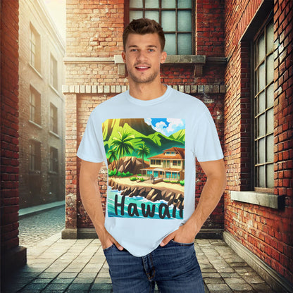 Tropical Paradise Garment Dyed T-Shirt