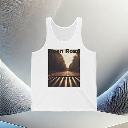 Open Road Adventure Unisex Jersey Tank Top – Vibes All Year Long