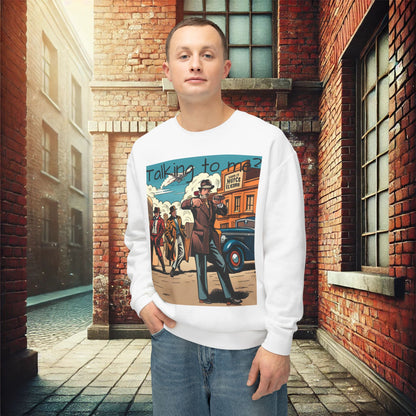 "Vintage Gangster Vibes" Crewneck Sweatshirt – Ultimate Softness & Sustainable Style